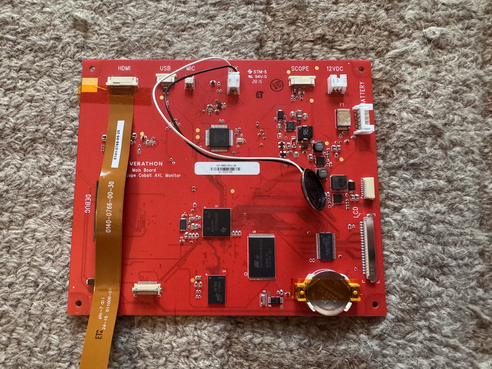 Verathon 141-0659 REV 09 Main Board