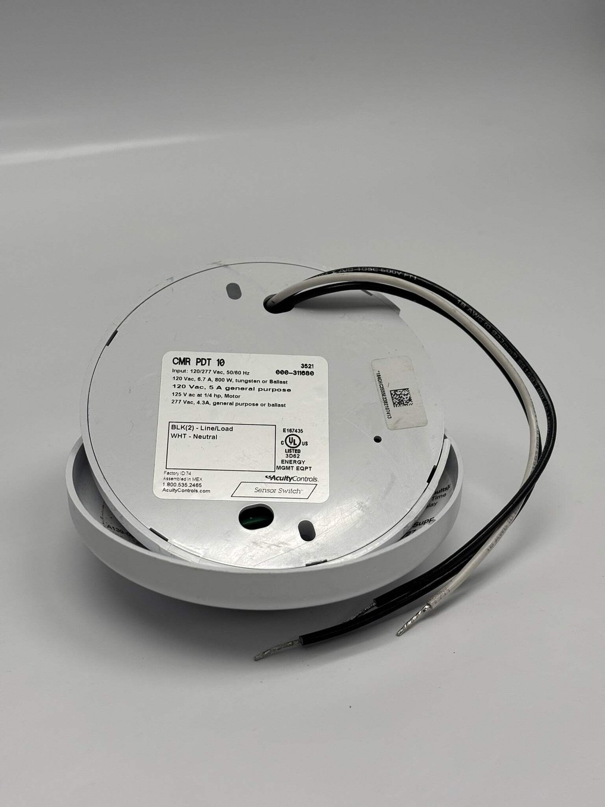 Acuity CM-PDT-10 Sensor Switch Occupancy Sensor No Box