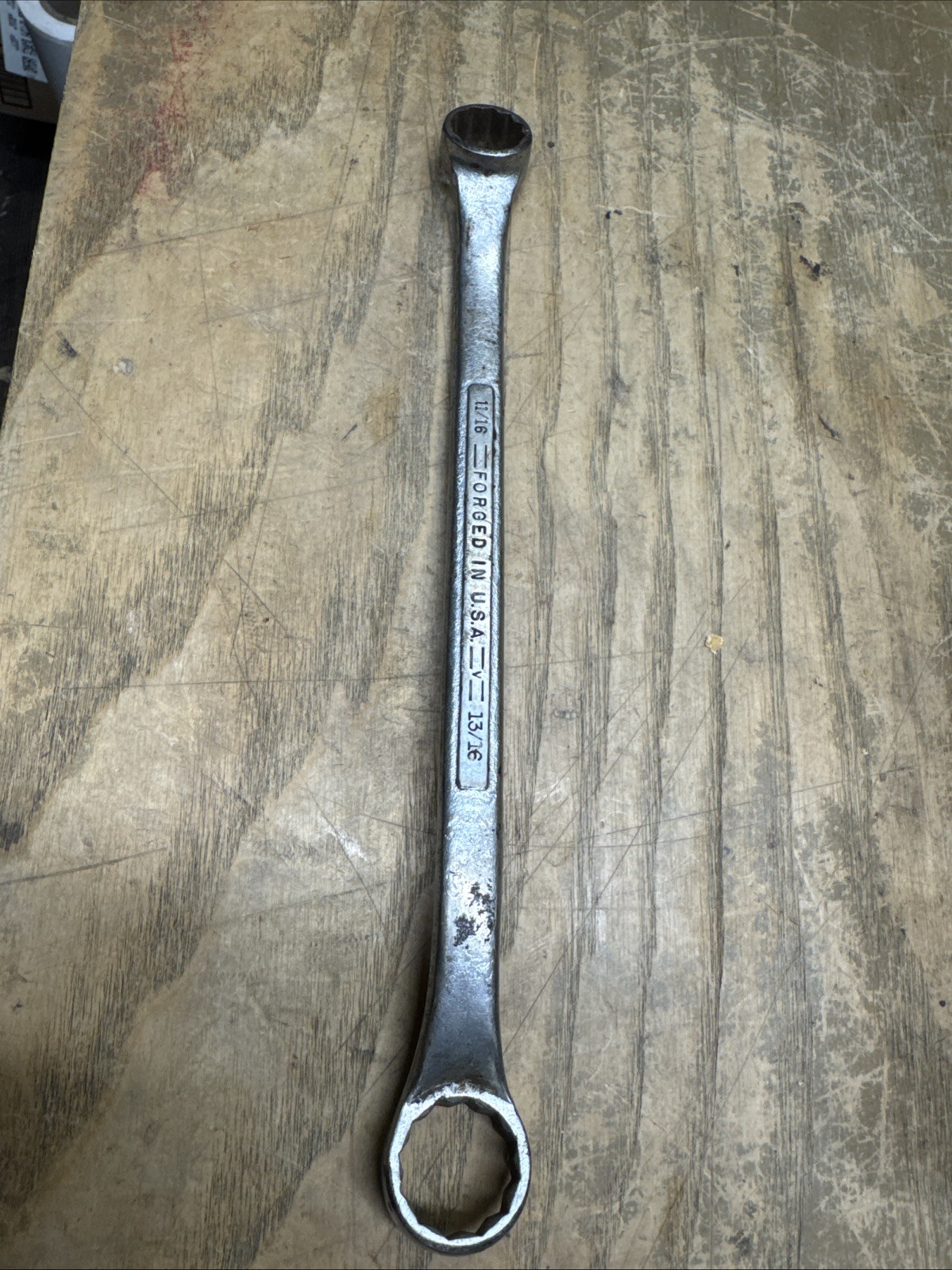 Craftsman 11/16" 13/16" Box Wrench Vintage V Series Made in USA 22JS2631-F31