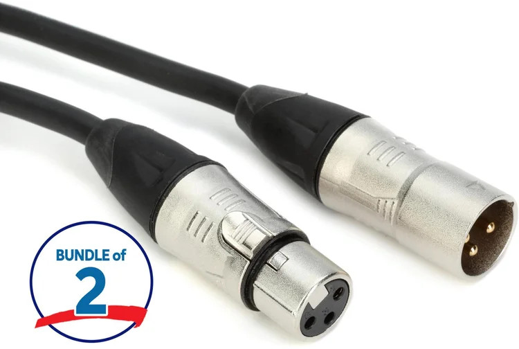 Gator Cableworks Backline Series Microphone Cable - 5 foot (2-pack)