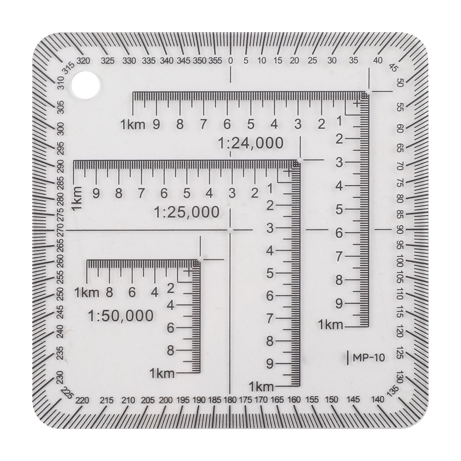 7cm Multi Coordinate Ruler for Practical Use in Engineering and Geography