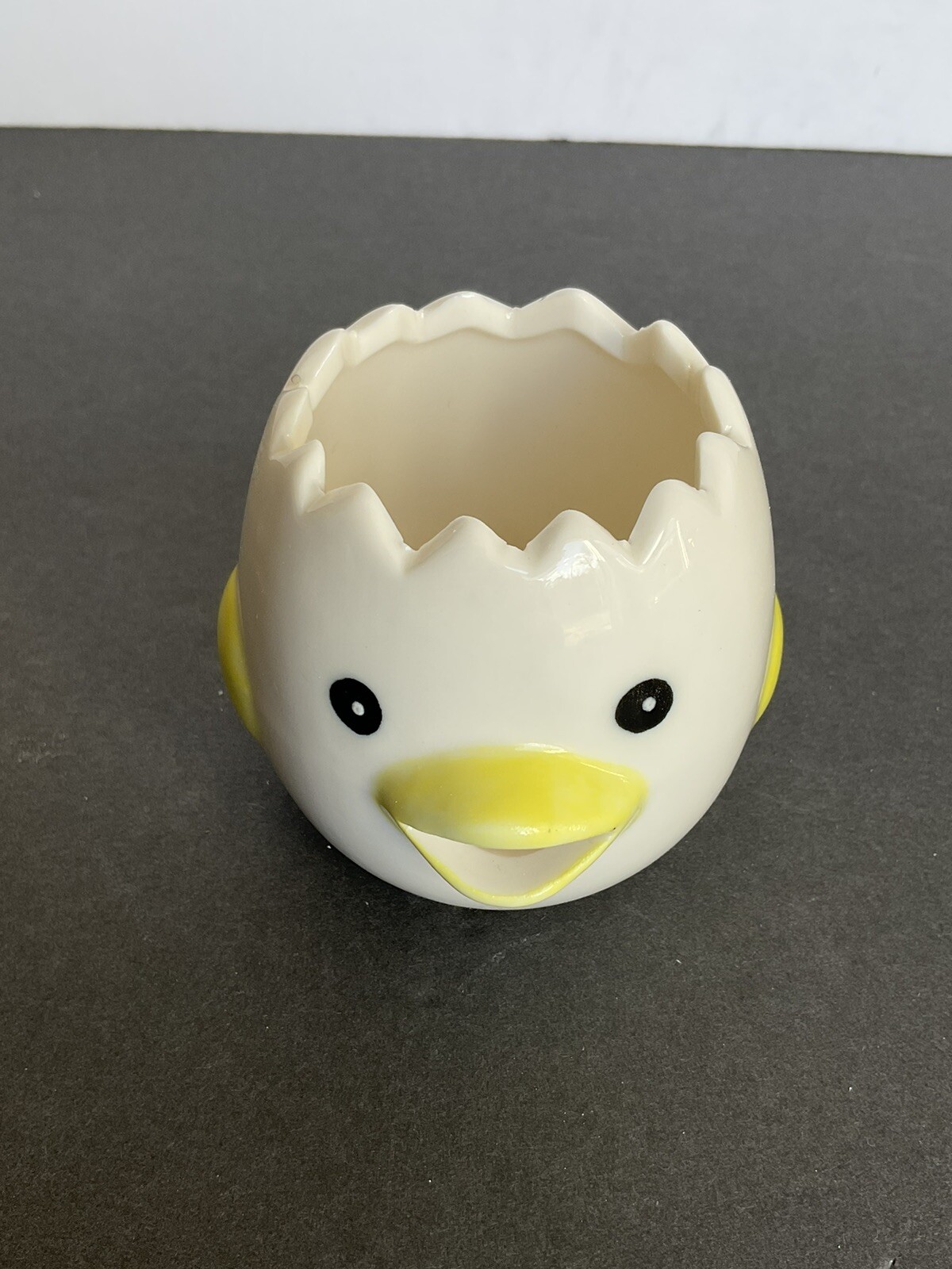 ADORABLE CERAMIC CRACKED EGG CHICK SUCCULENT/FLOWER PLANTER