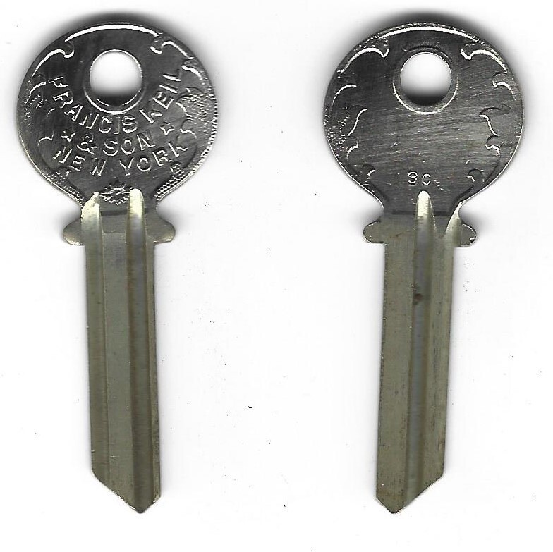 Vintage Keil  3C New Old Stock Uncut Key Blank