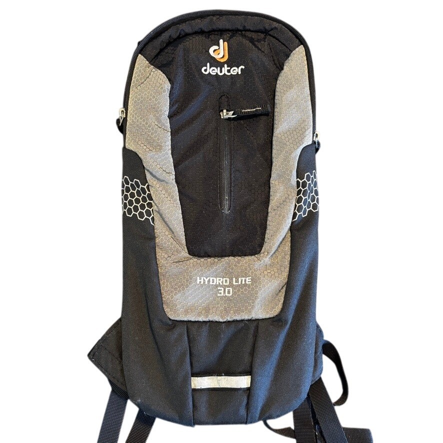 Deuter Hydro Lite 3.0 Hydration Pack Black Gray Airstripes Backpack Hiking