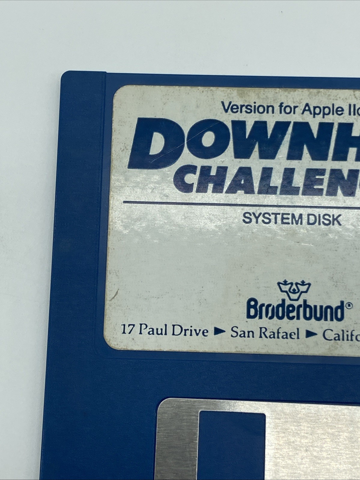 80s Downhill Challenge Wintage PC Floppy Disk System Apple IIGS VTG Untested