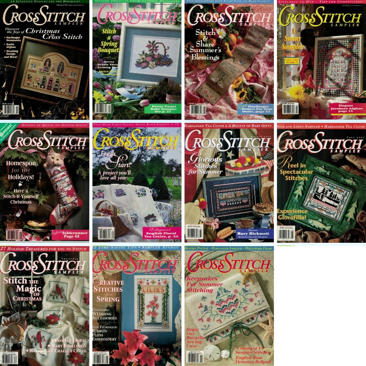 Cross Stitch Sampler Magazine 1991 - 1994 - You Pick from List