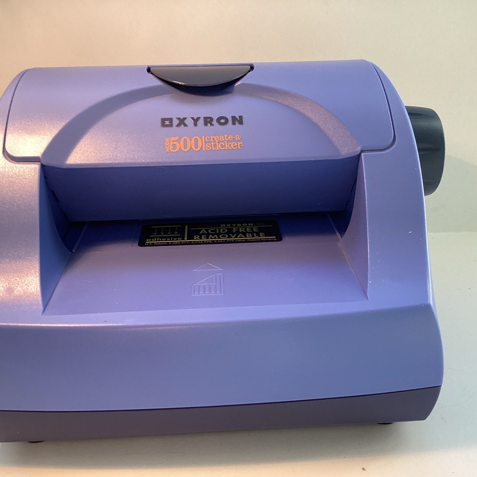 Xyron Model 500 Create a Sticker 5" Sticker Maker Used Adhesive Cartridge Inside