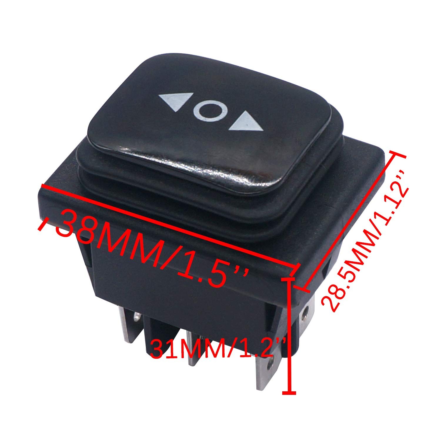 TWTADE Momentary Polarity Reverse Switch Waterproof DC 12V 10A