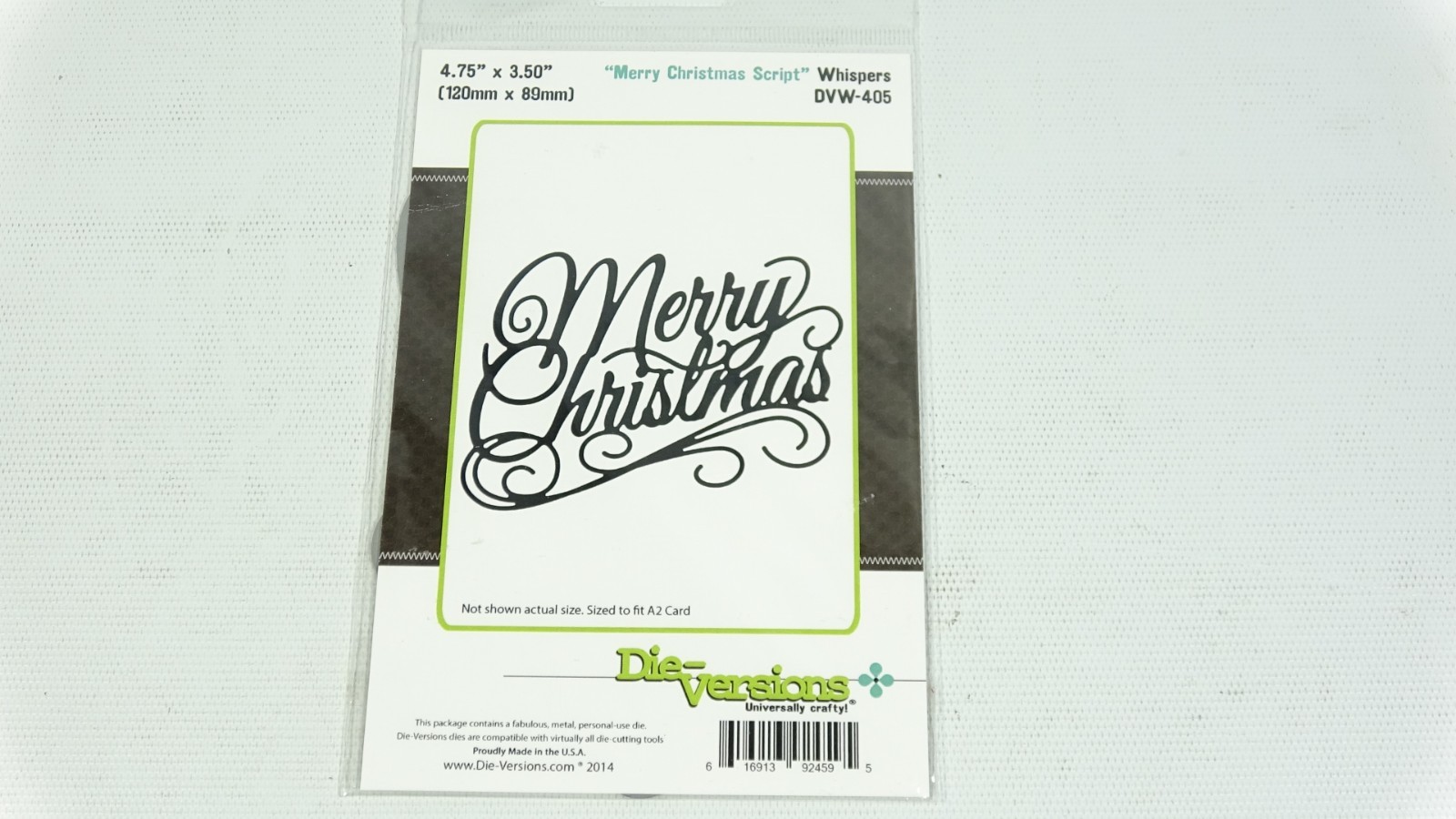 Die Versions Metal Craft Die Merry Christmas Script Whispers DVW-405
