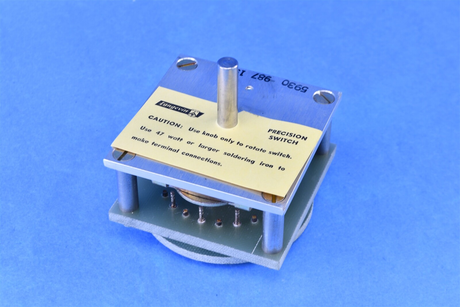 Langevin Rotary Switch 120V 10A NEW OLD STOCK IN ORIGINAL PACKAGE