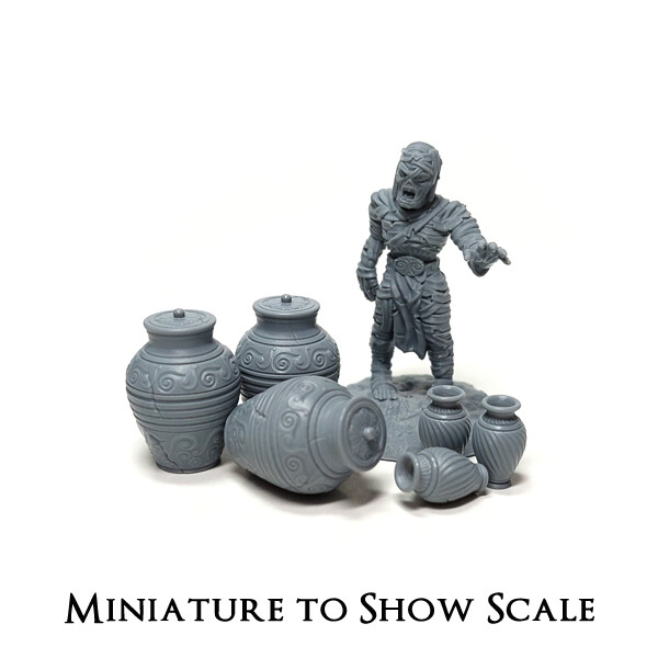 Fantasy Vases / Miniature Accessories / Gaming Terrain & Scenery / Dioramas