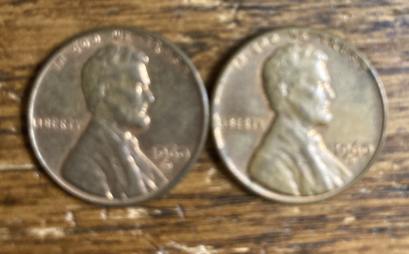 TWO 1960 D Lincoln Memorial Cents FREE SHIPPING