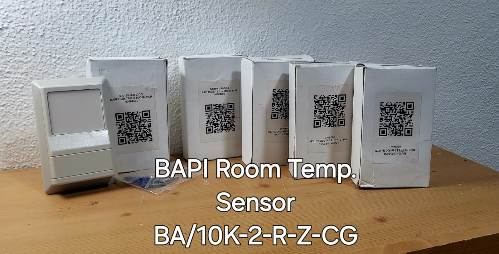 LOT OF 5 - NIB BAPI  ROOM TEMPERATURE SENSOR- DELTA STYLE -  BA/10K-2-R-Z-CG