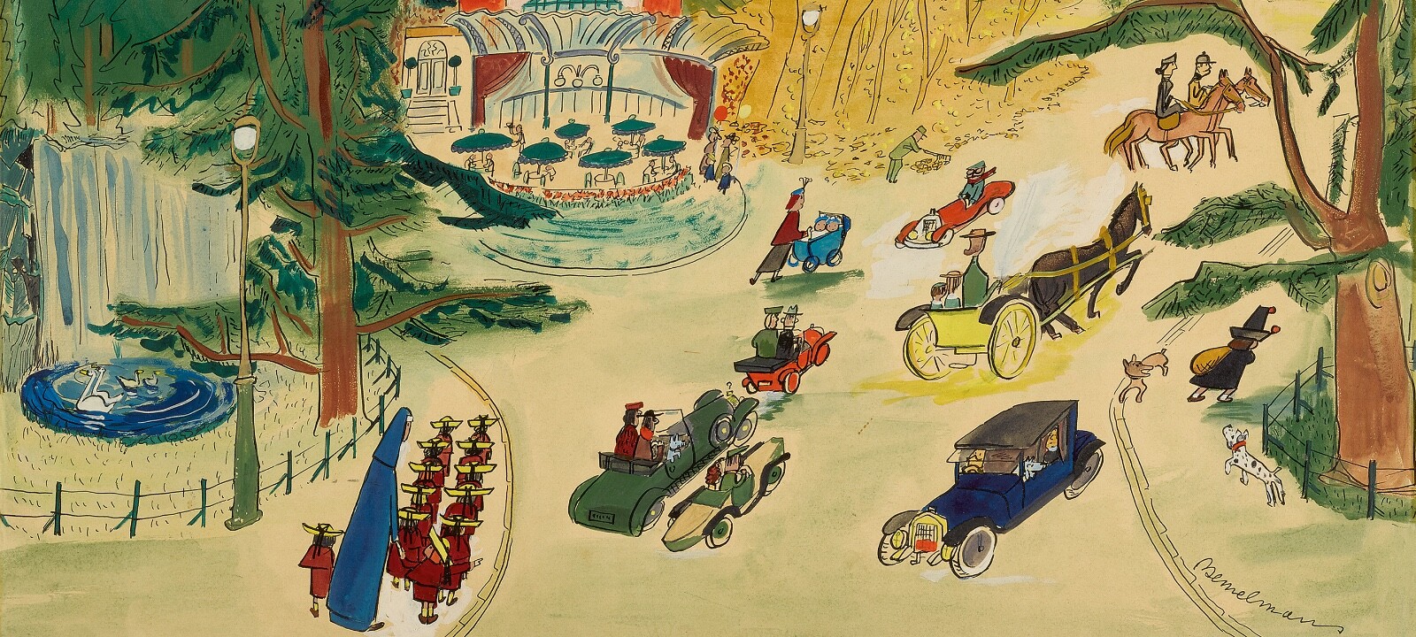 Ludwig Bemelmans : Madeline Art : Archival Quality Art Print 17x22