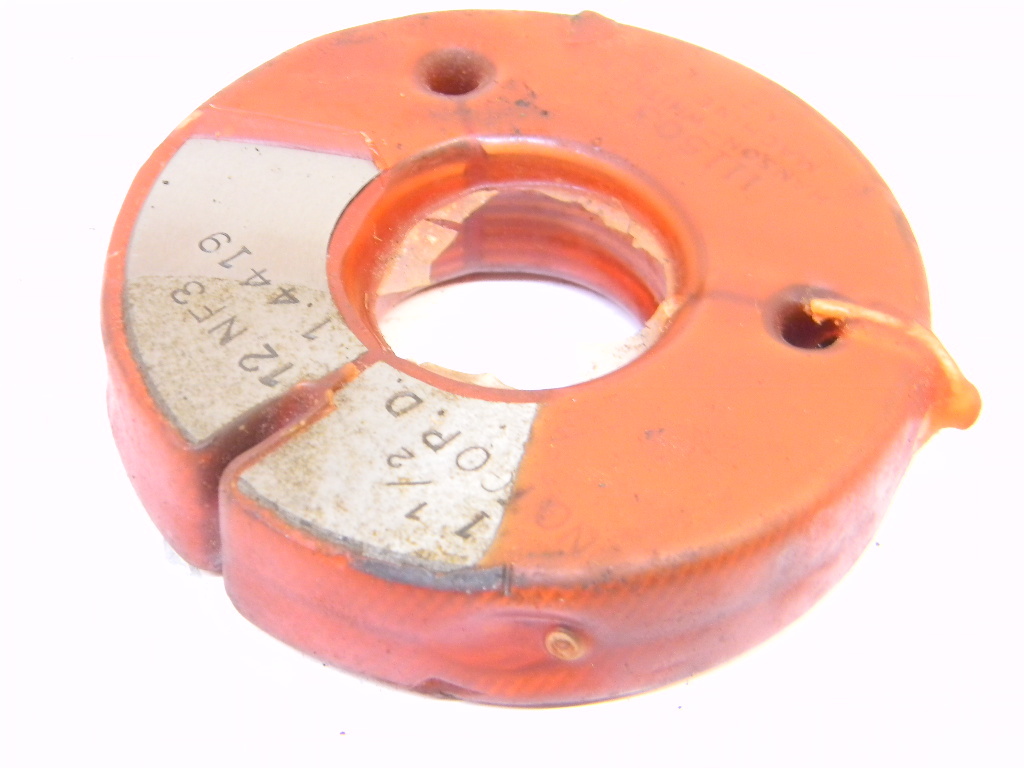 USED HANSON WHITNEY THREAD RING GAGE 1-1/2" x 12  NF3  (NOGO P.D. 1.4419)