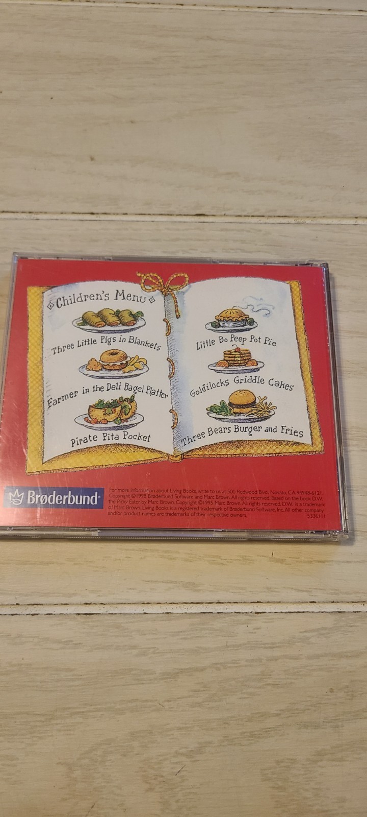 Broderbund D.W. The Picky Eater Interactive Book (PC, CD-ROM 1998) Arthur