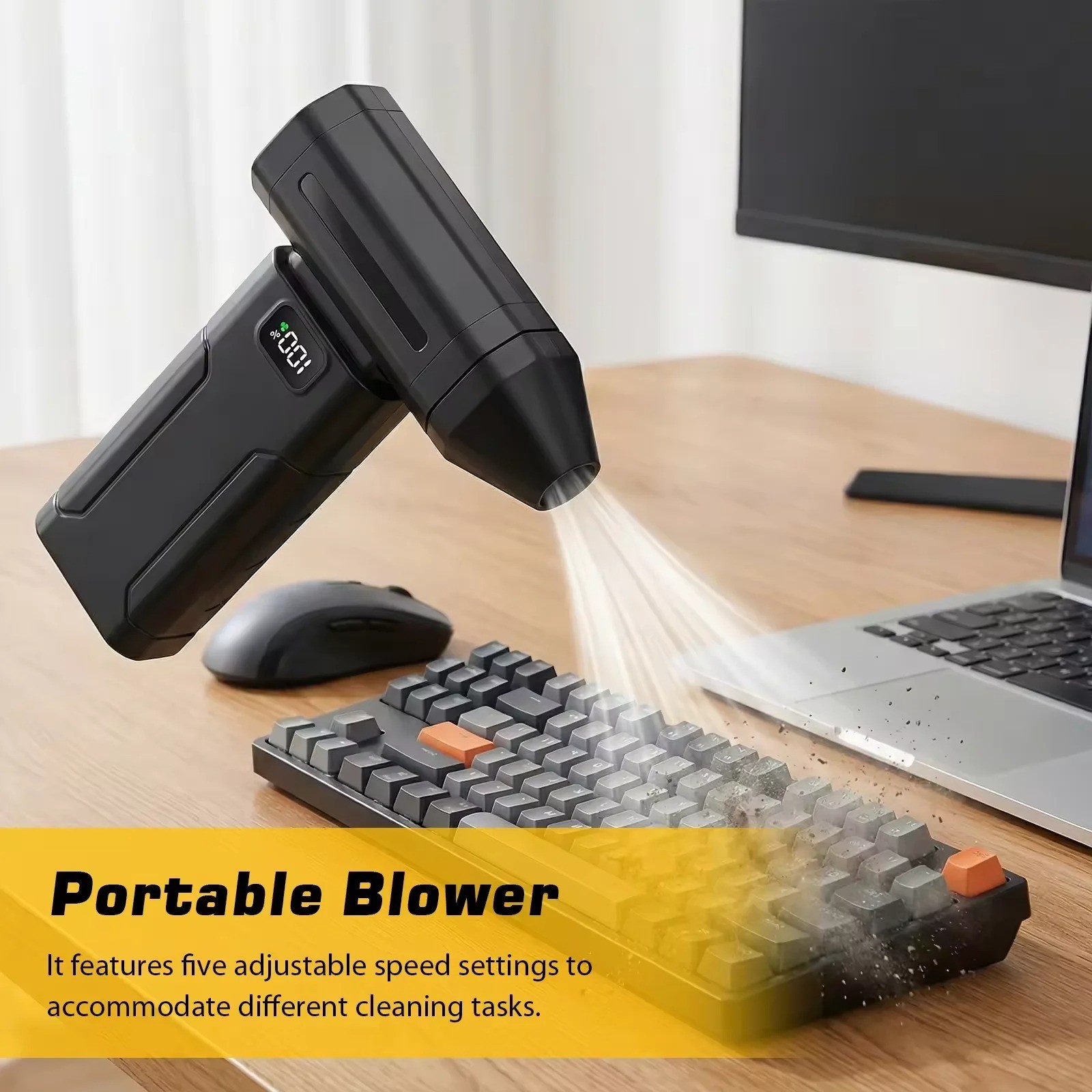 130000RPM Rechargeable Turbo Jet Air Duster Blower, Cordless