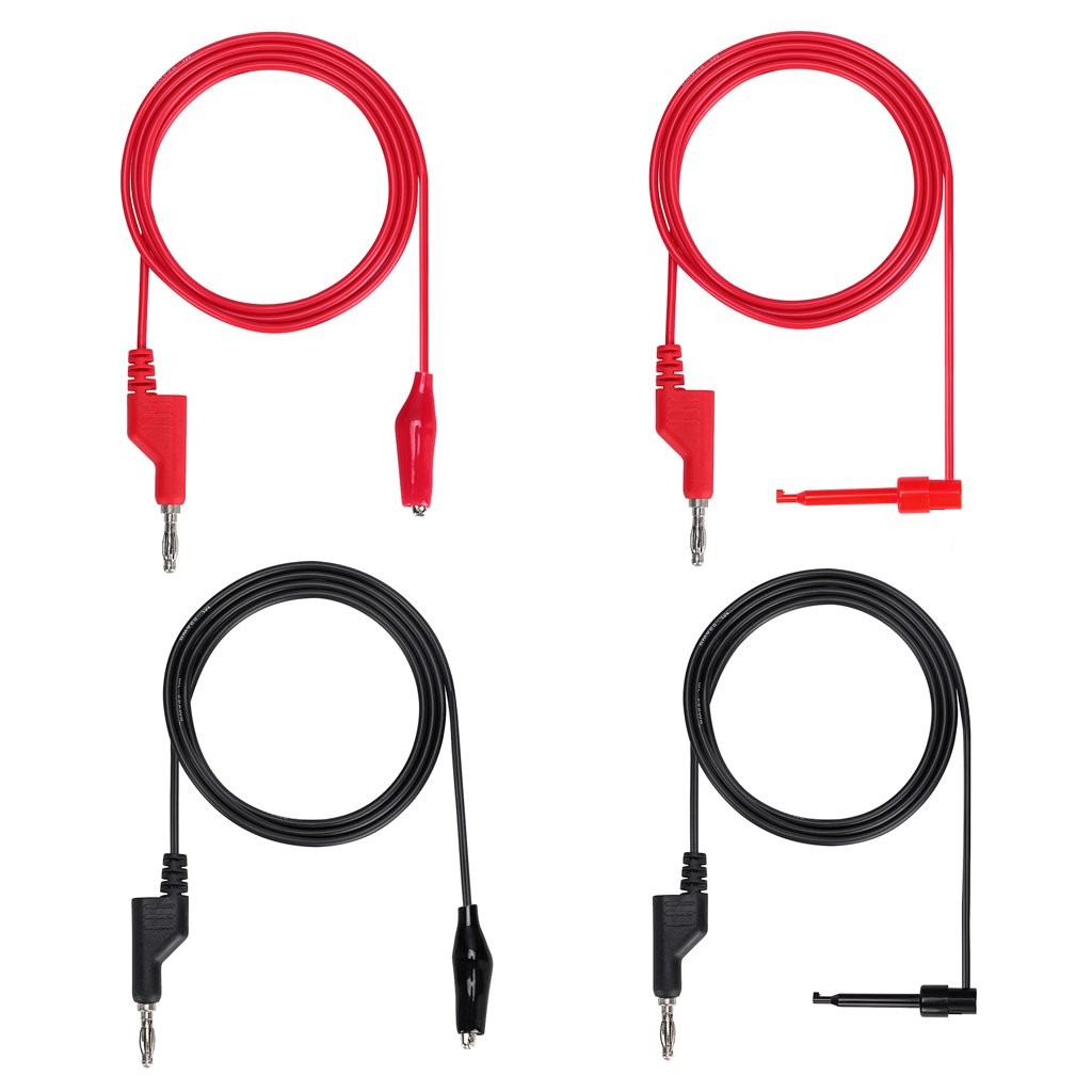 Sumnacon Multimeter Test Lead Set  Stackable Banana Plug to Test Hook, Banana...