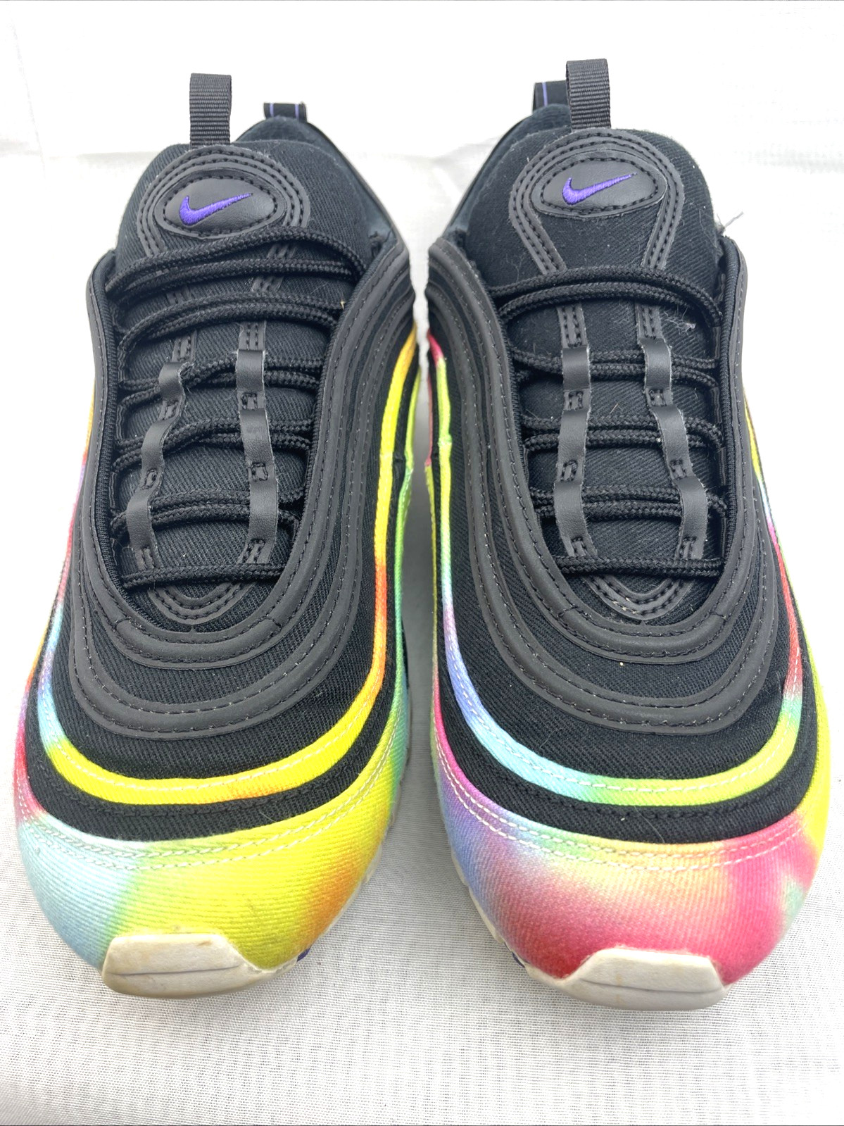 Nike Air Max 97 Tie Dye Black Multi-Color CK0841-001 Men's Size 8 Sneakers OFFER