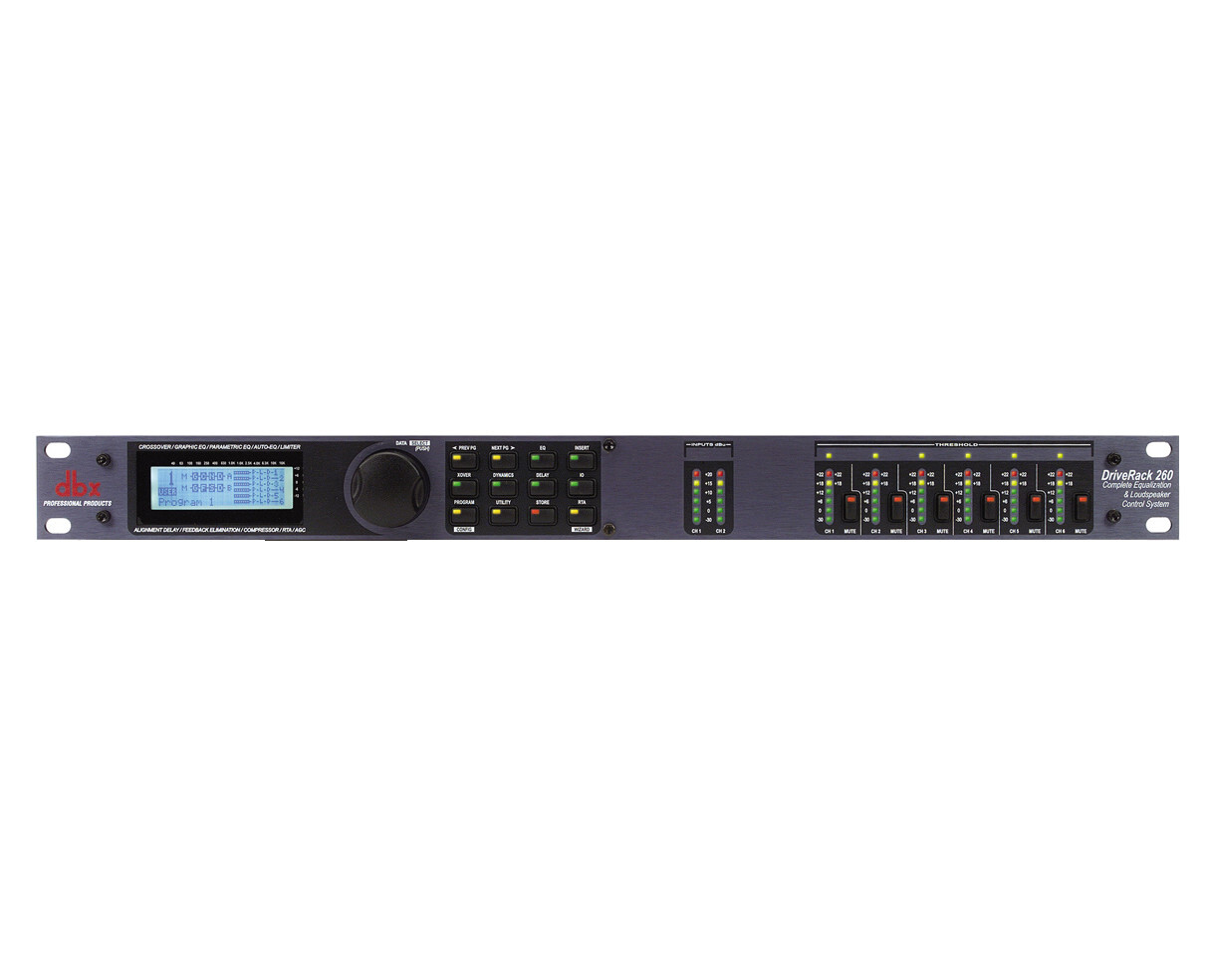 DBX Drive Rack 260 DriveRack 2x6 Speaker Management Processor PROAUDIOSTAR
