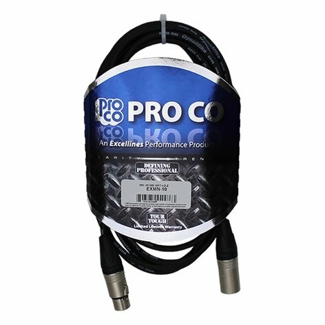 Pro Co EXMN-025 25ft Excellines XLRF to XLRM Microphone Cable
