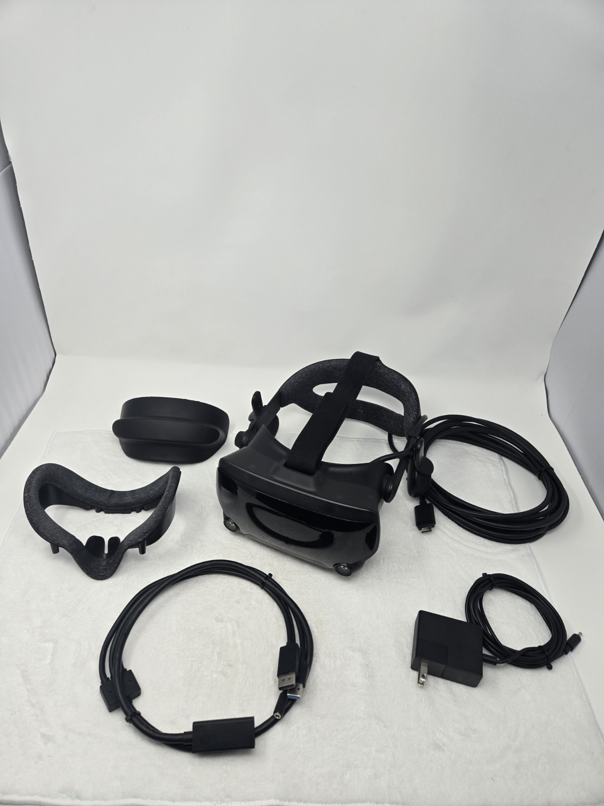 Valve Index VR Headset Only OEM 3-Way Cables & Power Adapter