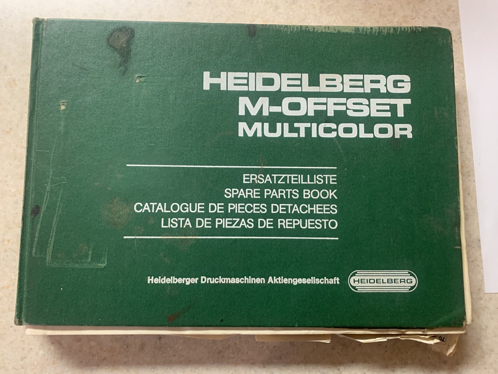 Heidelberg M-OFFSET Multicolor Spare Parts