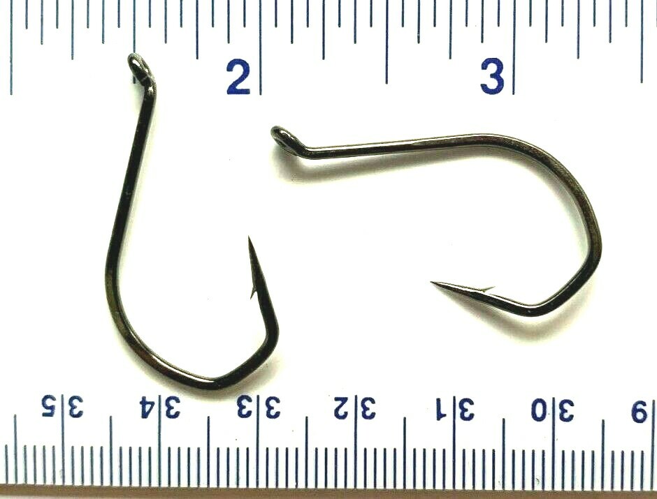 50 VMC 7115BN Black Nickel Tech Set Barbarian Live Bait Octopus Hooks - size 2/0