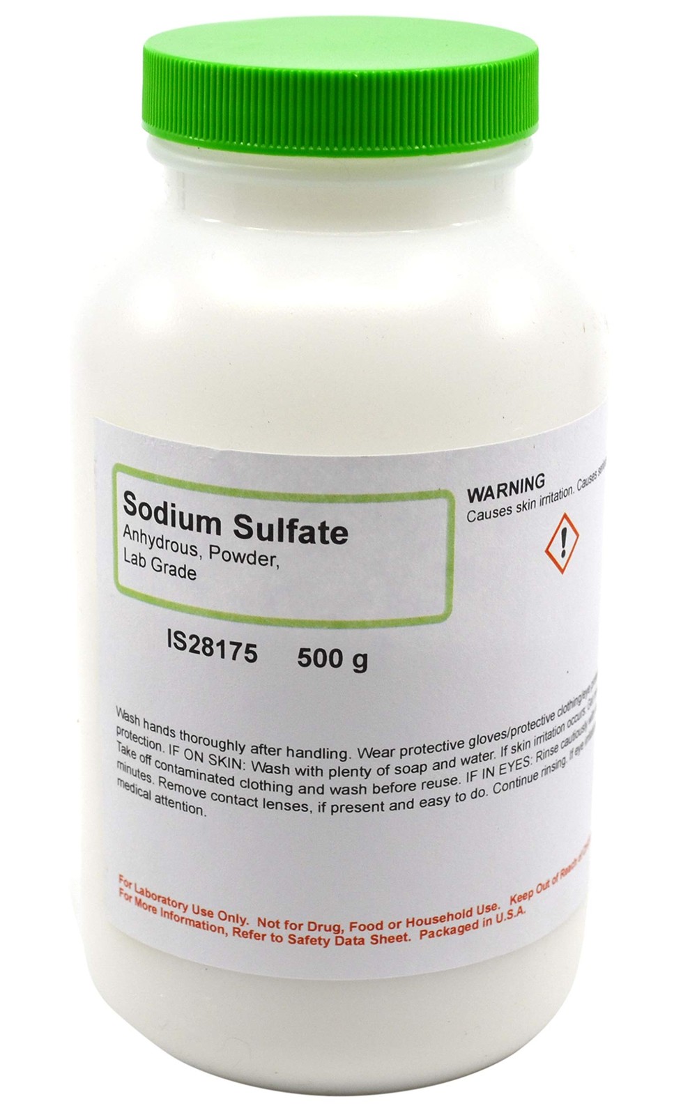 Laboratory-Grade Sodium Sulfate, Powder, Anhydrous, 500g - The Curated...