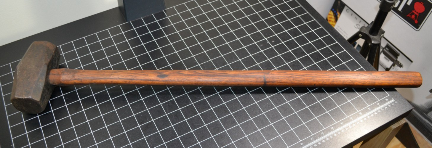 BEALL BROTHERS - ALTON, IL - 10# SLEDGE HAMMER WITH THE ORIGINAL HANDLE