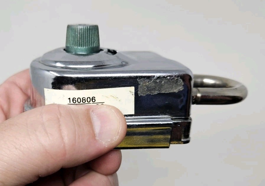 Sargent & Greenleaf Key High Security Combination Padlock 8077 AB Tested WORKS