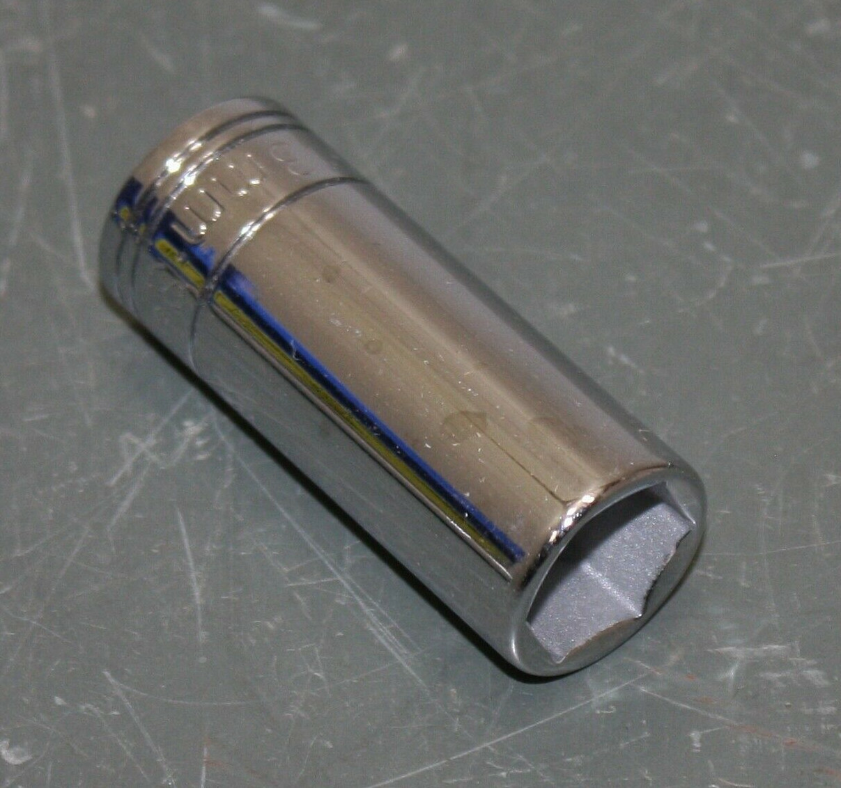 SK Hand Tools 13mm Deep Socket 8413, 3/8" Drive, 6 Point, Chrome Steel, Metric