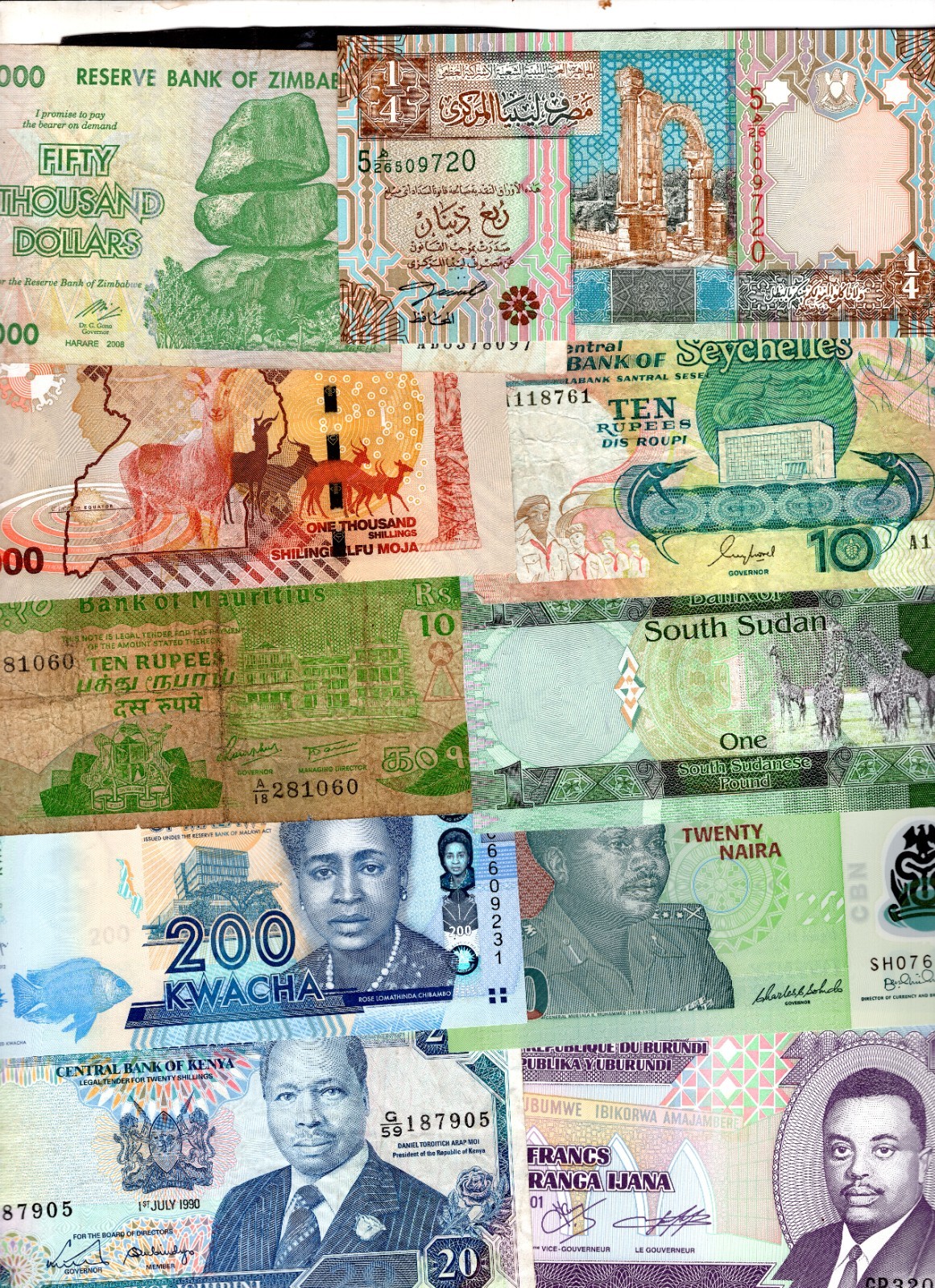 Africa. 100 banknotes. DY23744