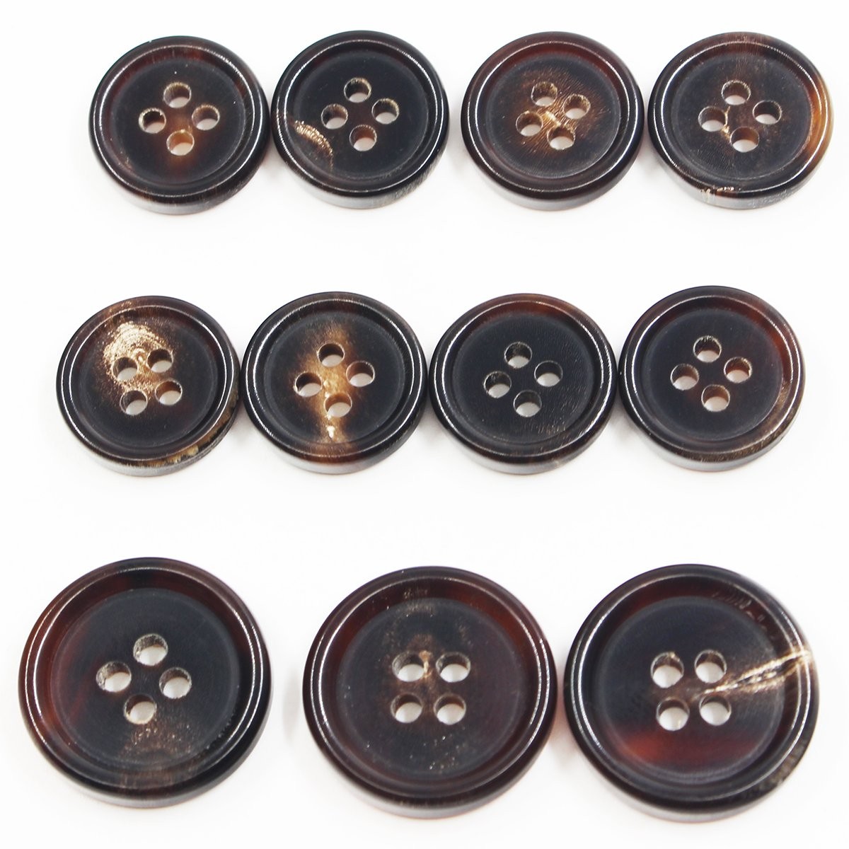 KENDANY 11 Pieces Genuine 15 millimeters, 20 Dark Brown 1#