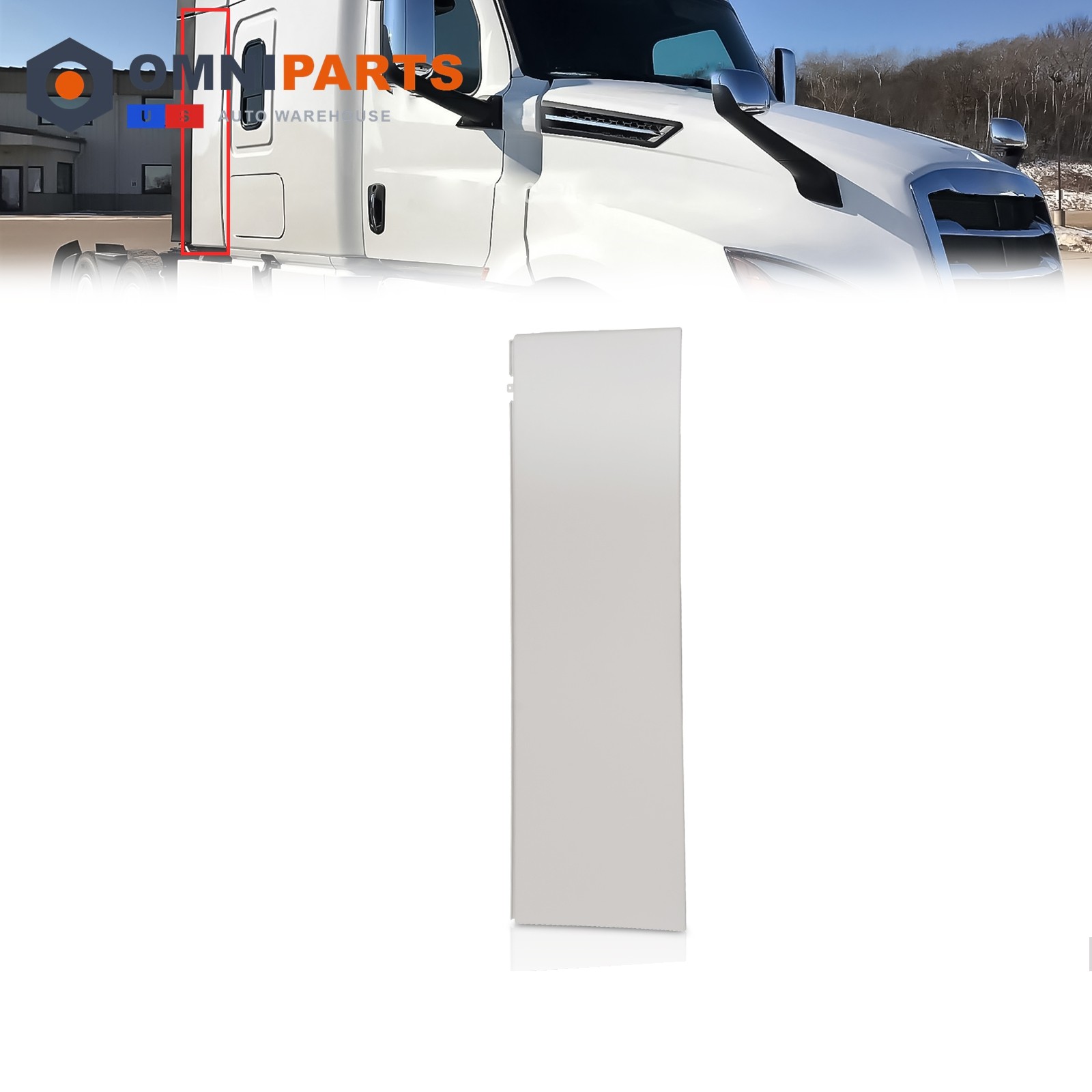 Fit 2018+ Freightliner Cascadia Cab Air Deflector Lower Fairing Right Side