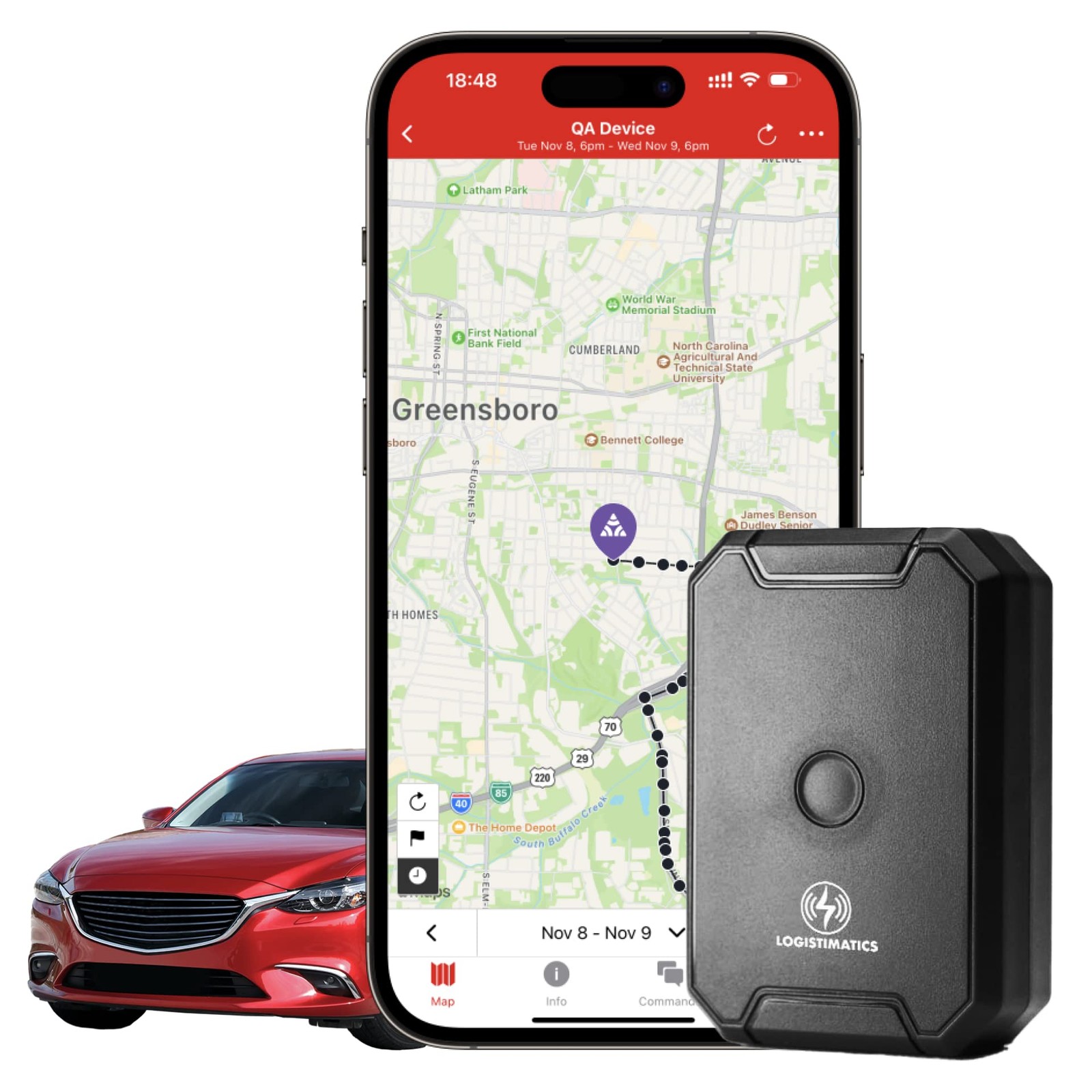 Logistimatics Mobile-200 4G Gps For People And - Car Device For - Gps