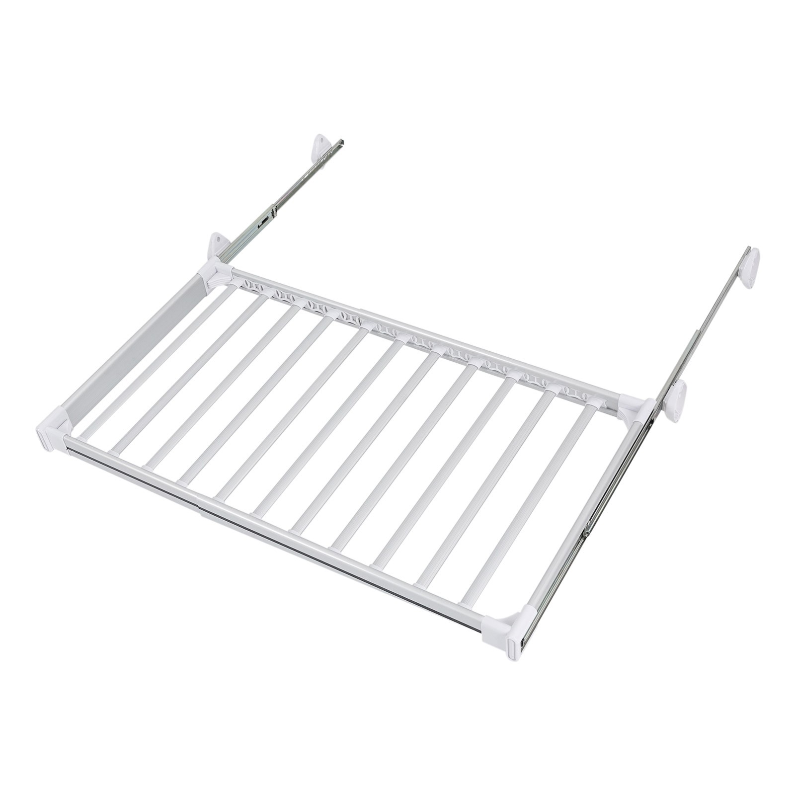 Pull Out Pants Rack Pants Hanger Bar 11-Bar Metal Pull Out Trousers Rack Clothes