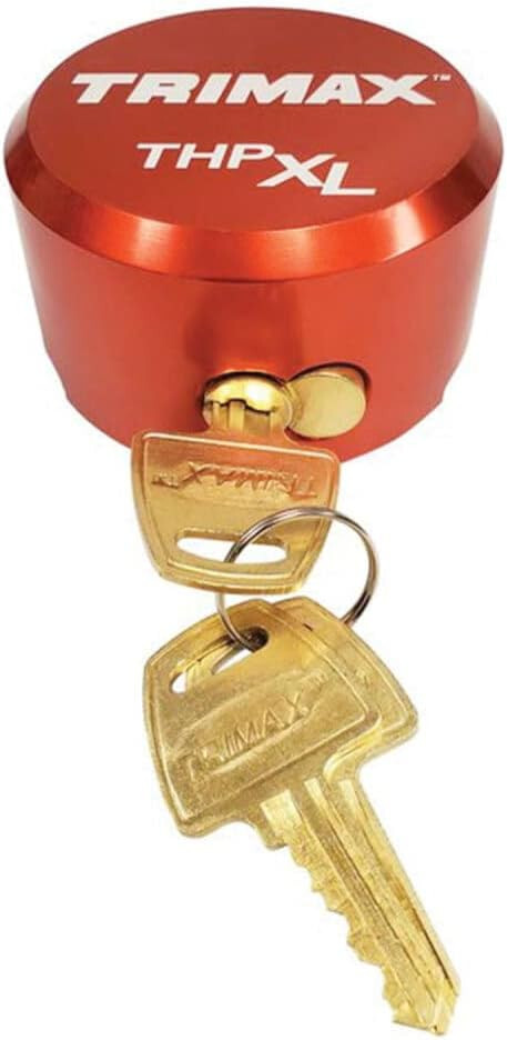 THPXL RED Hockey Puck Style Locks Trailer Toy Box Utility Shed Work Box TRIMAX