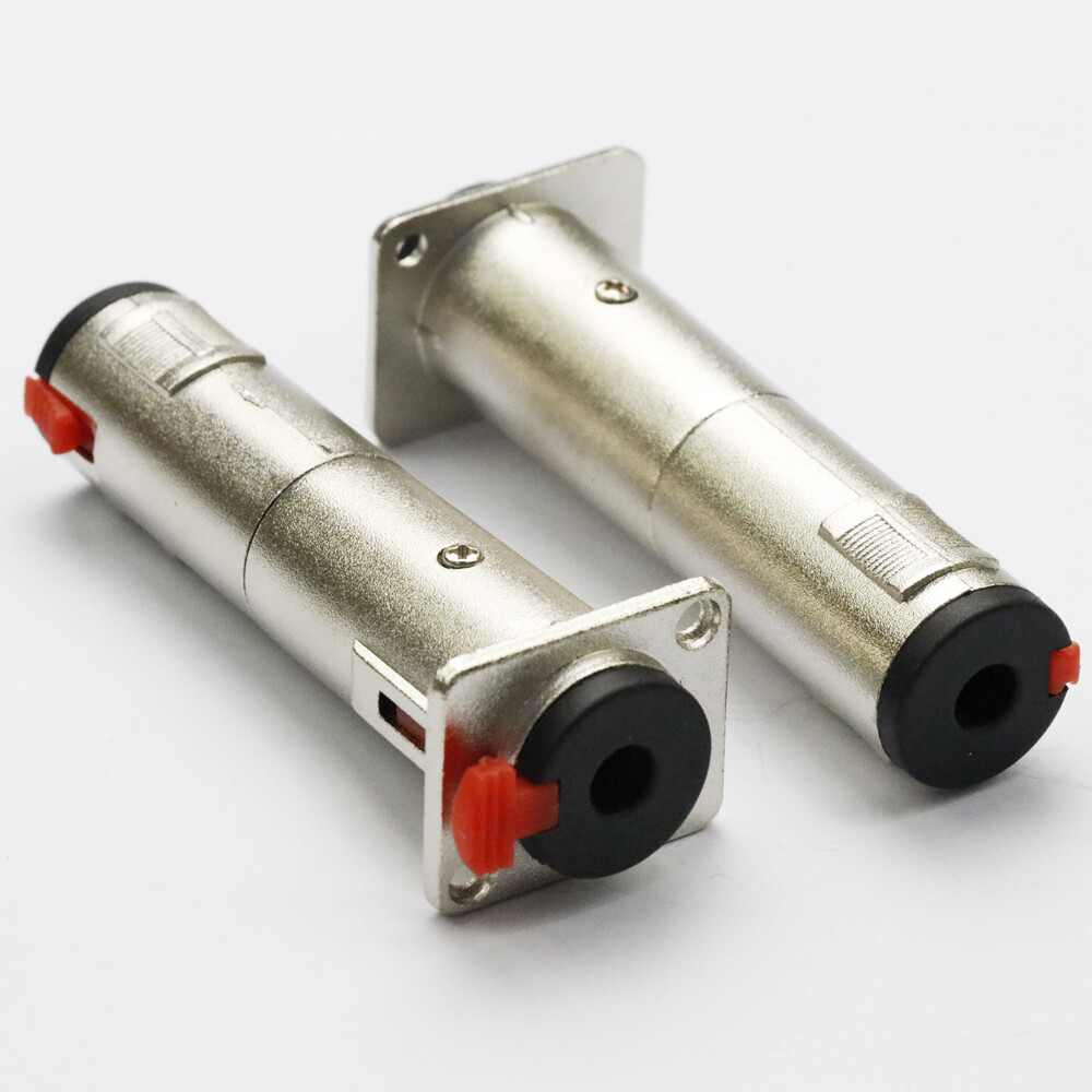 8x 1/4 TRS to TRS Female Audio Feed Thru Connector for D panel mounting