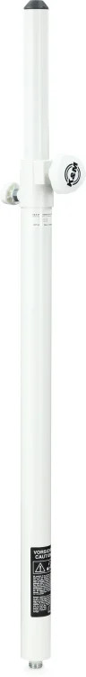 K&M 21337 Adjustable M20 Threaded Speaker Pole - 35.6 to 57" - Pure White
