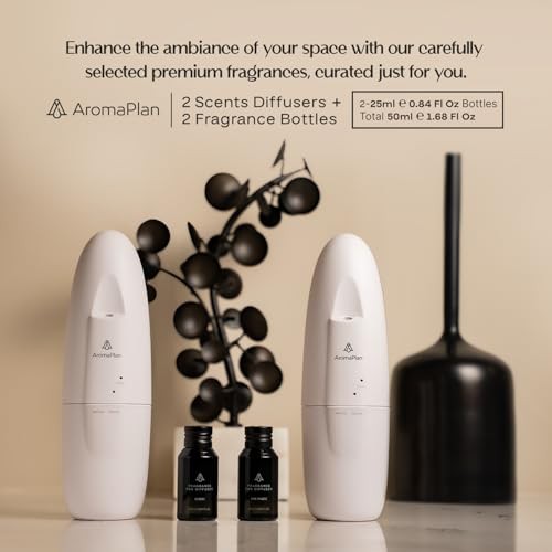 Authentic 2025 Upgraded Plug in Waterless 2 Plug-ins + 2 Fragrances White