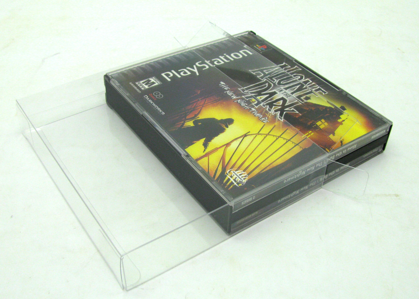 50x SONY PLAYSTATION ONE PS1 CIB DOUBLE CD - CLEAR PROTECTIVE BOX PROTECTOR CASE