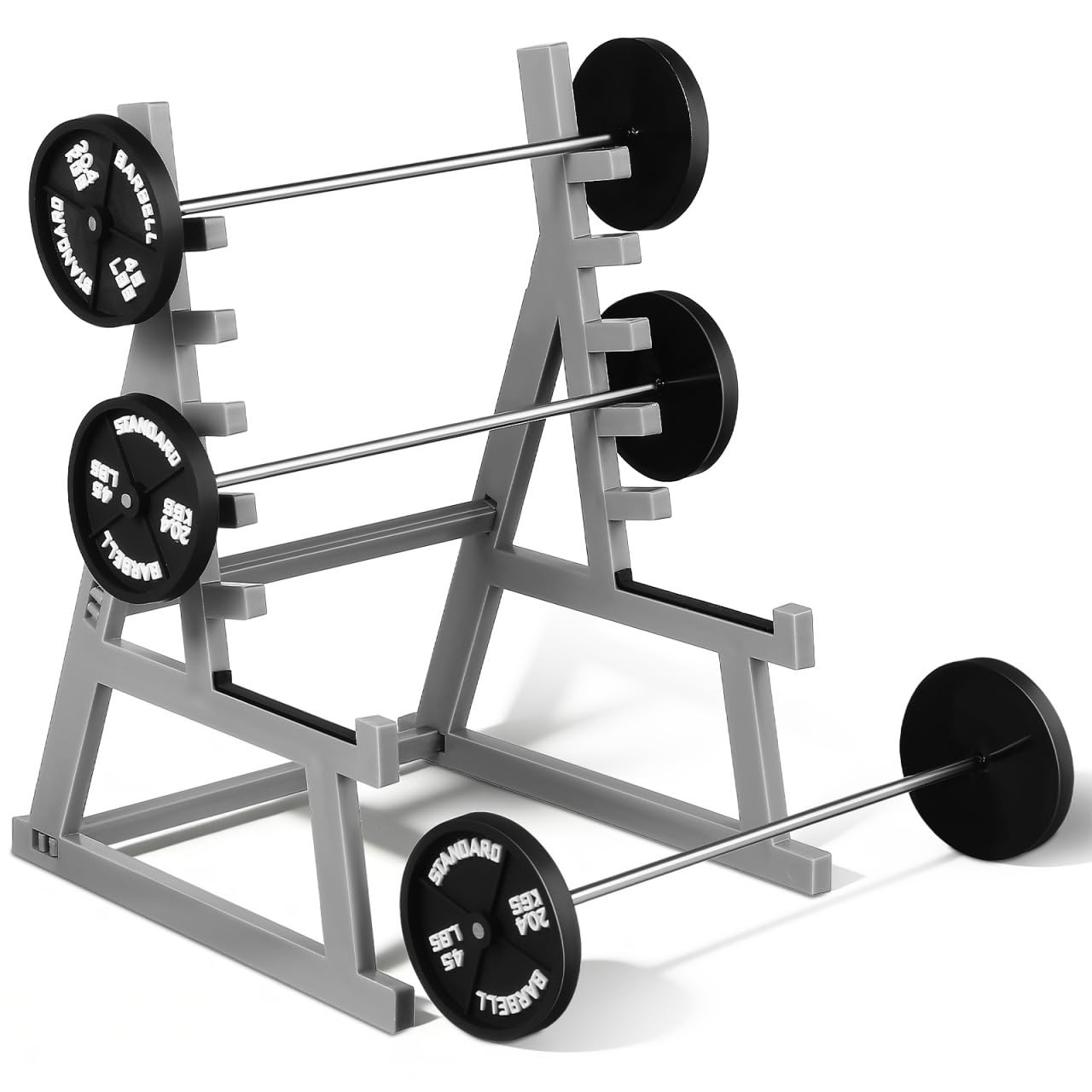 Squat Rack Pen Holder for Desk, Black Mini Barbell 16.00X12.00X10.00CM,