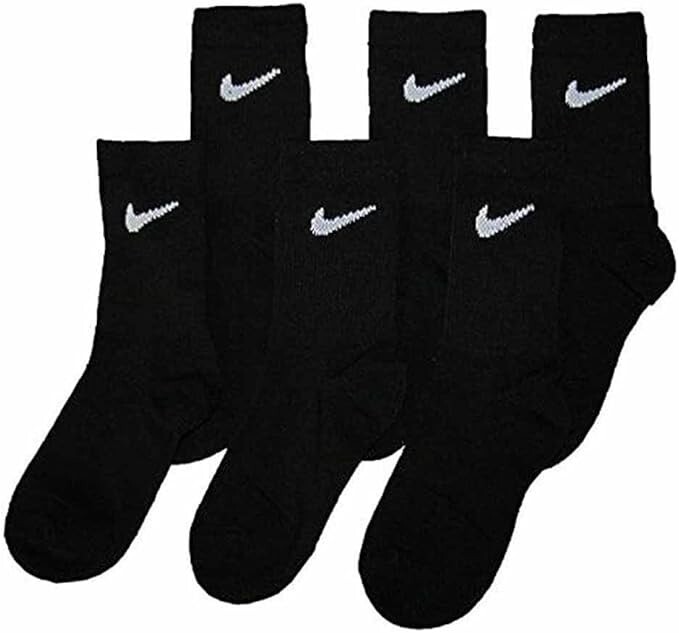 Nike Little Kids' Cushioned Crew Socks (12 PAIRS) 5-7 (8680), O1(B391T)