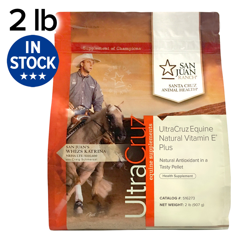 UltraCruz Equine Natural Vitamin E Supplement for Horses 2 lb Pellet (13 Day)