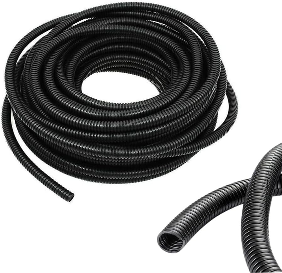 1/4 Inch Wire Loom Split Tubing - 16.5 ft Cord Protector Electric Wires Covers,