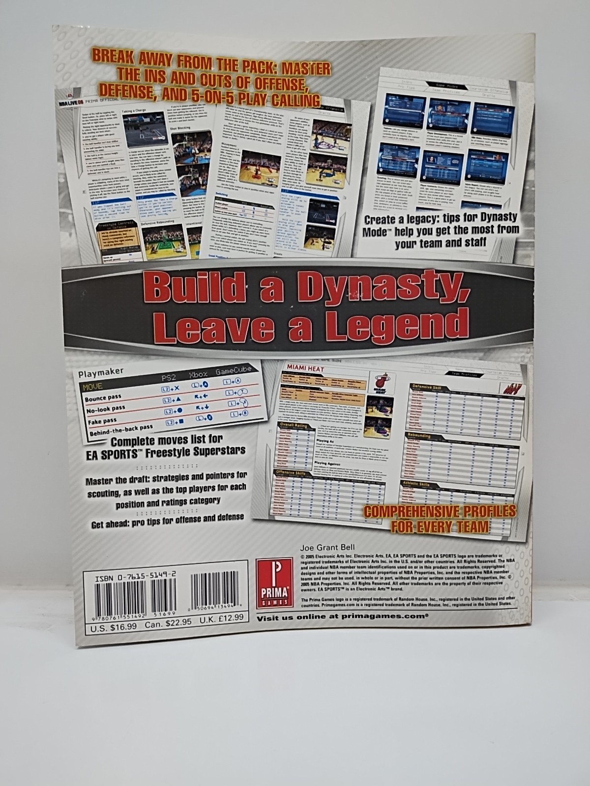official game guide nba live o6