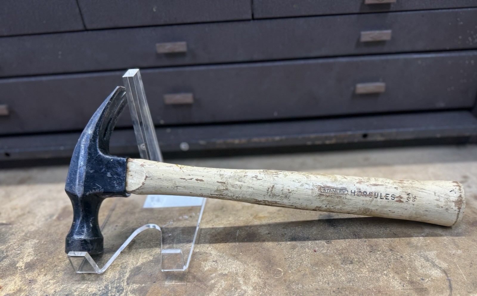 Vintage Stanley Hercules Straight Claw Hammer w/Wood Handle ... Made in USA