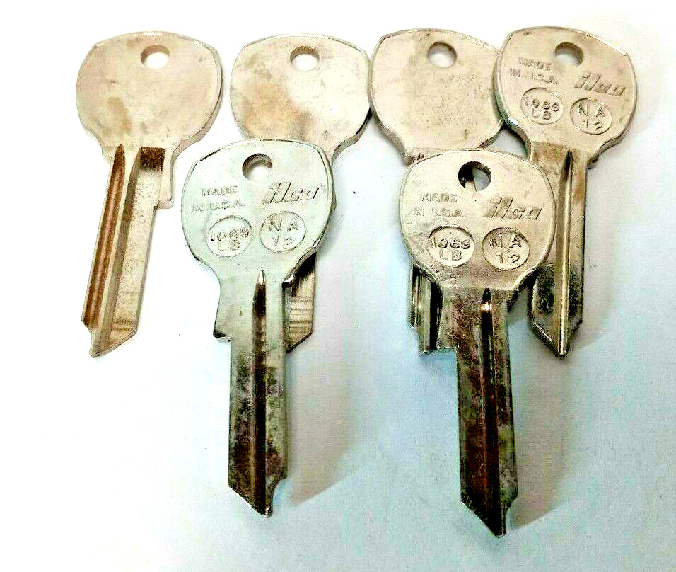 Keys ILCO 1069LB NA12 Blank Uncut 6pcs