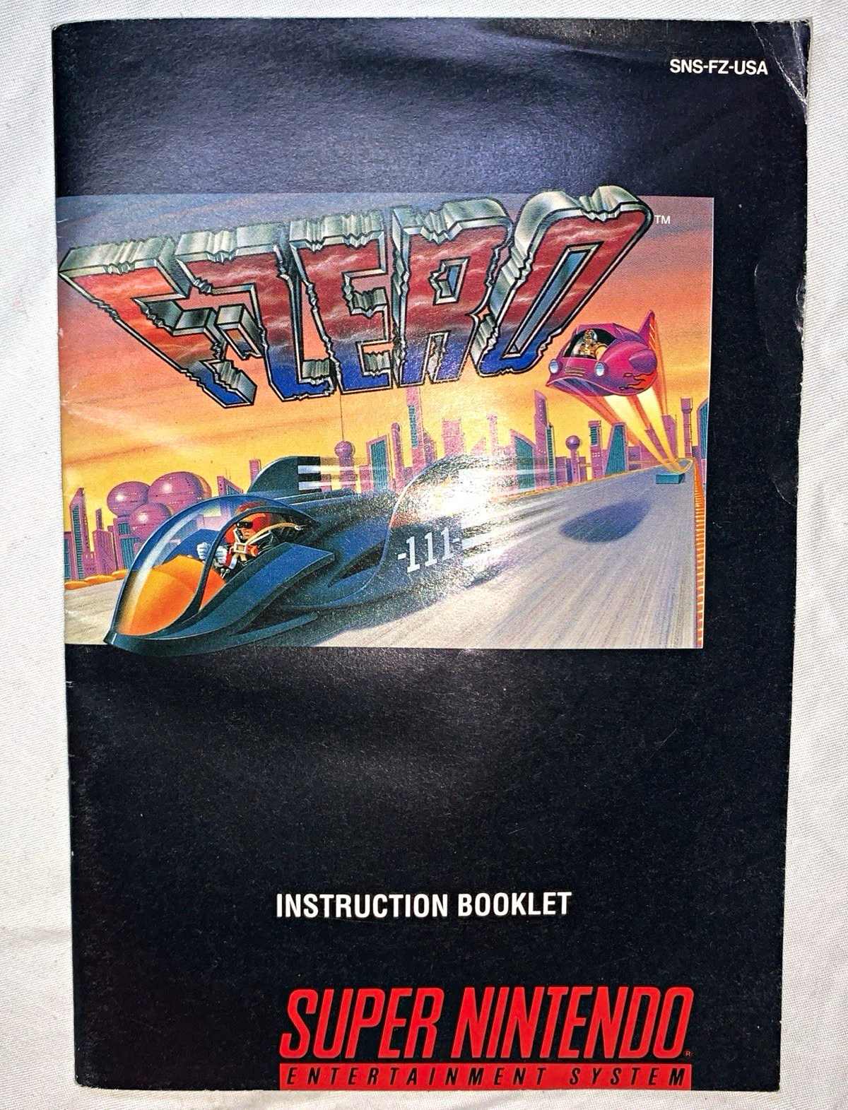 Nintendo F-Zero Original Instruction Manual Booklet, English, SNES